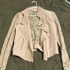 Tan lace jacket
